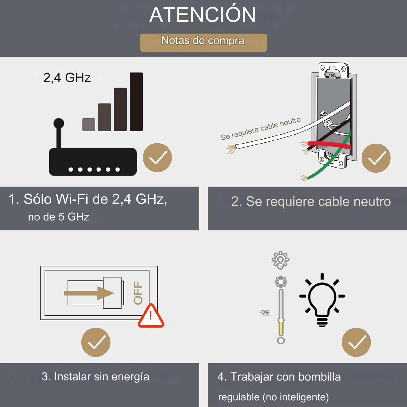 Interruptor Dimmer Wi-Fi+RF433