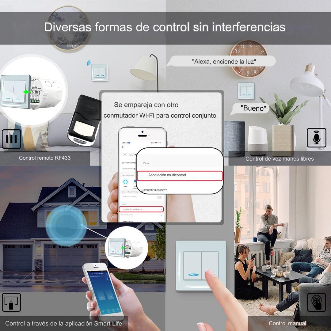 Módulo 2 canales Wi-Fi + RF 433