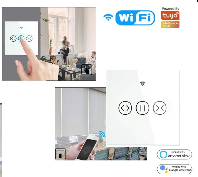 Interruptor de persiana Wi-Fi + RF433