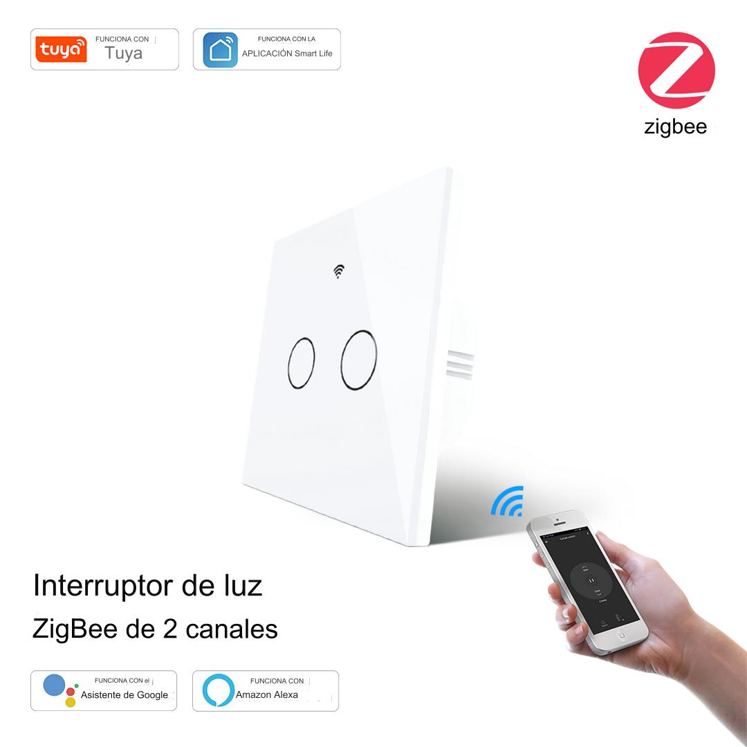 Interruptor De Luz 2 canales ZigBee