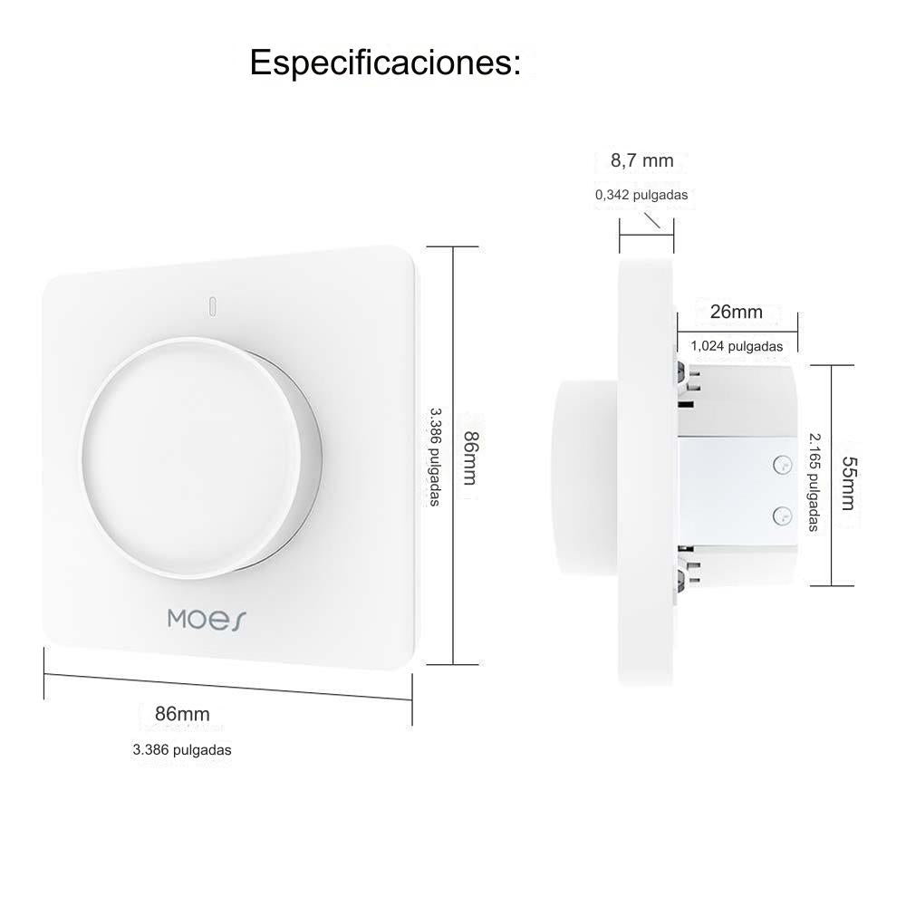 Interruptor giratorio dimmer Zigbee