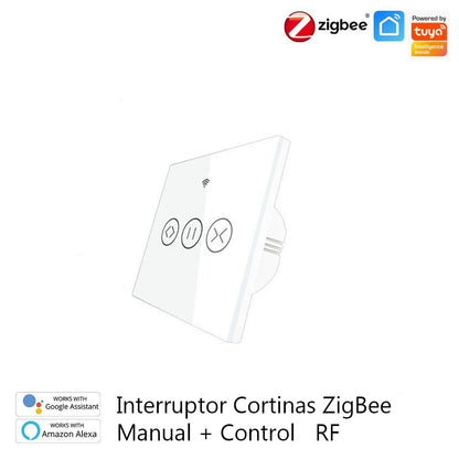 Interruptor Persianas ZigBee RF Smart Touch 
 para Cortinas/Enroladores