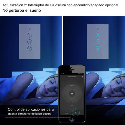 Interruptor Persianas ZigBee RF Smart Touch 
 para Cortinas/Enroladores