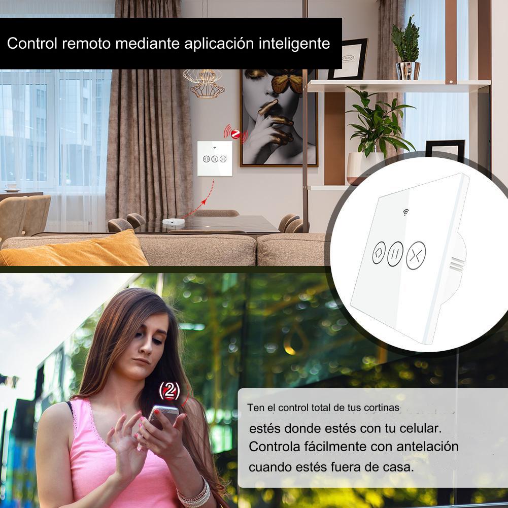 Interruptor Persianas ZigBee RF Smart Touch 
 para Cortinas/Enroladores